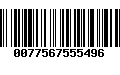 Código de Barras 0077567555496