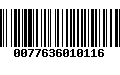 Código de Barras 0077636010116