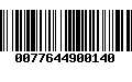 Código de Barras 0077644900140