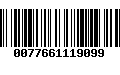 Código de Barras 0077661119099