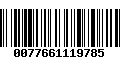 Código de Barras 0077661119785