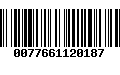 Código de Barras 0077661120187