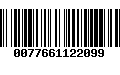 Código de Barras 0077661122099