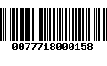 Código de Barras 0077718000158