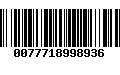 Código de Barras 0077718998936