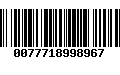 Código de Barras 0077718998967