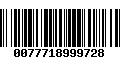 Código de Barras 0077718999728