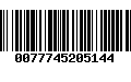 Código de Barras 0077745205144