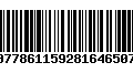 Código de Barras 00778611592816465077