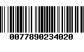 Código de Barras 0077890234020