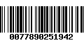 Código de Barras 0077890251942