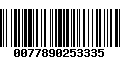 Código de Barras 0077890253335