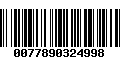 Código de Barras 0077890324998