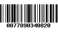 Código de Barras 0077890340820