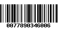 Código de Barras 0077890346006