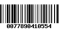 Código de Barras 0077890410554