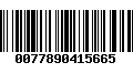 Código de Barras 0077890415665