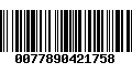Código de Barras 0077890421758