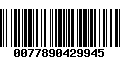 Código de Barras 0077890429945