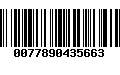 Código de Barras 0077890435663