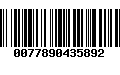 Código de Barras 0077890435892