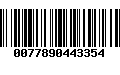 Código de Barras 0077890443354