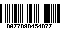 Código de Barras 0077890454077