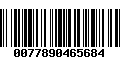 Código de Barras 0077890465684