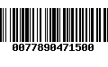 Código de Barras 0077890471500
