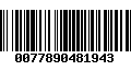 Código de Barras 0077890481943