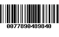 Código de Barras 0077890489840