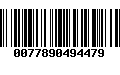 Código de Barras 0077890494479