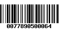 Código de Barras 0077890500064