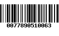 Código de Barras 0077890510063