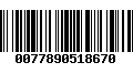 Código de Barras 0077890518670