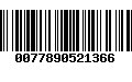 Código de Barras 0077890521366