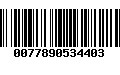 Código de Barras 0077890534403