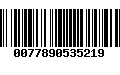 Código de Barras 0077890535219