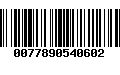 Código de Barras 0077890540602