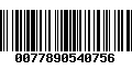 Código de Barras 0077890540756