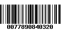 Código de Barras 0077890840320