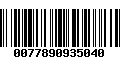 Código de Barras 0077890935040