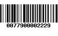 Código de Barras 0077900002229