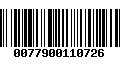 Código de Barras 0077900110726