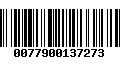 Código de Barras 0077900137273