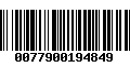 Código de Barras 0077900194849