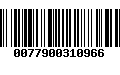 Código de Barras 0077900310966