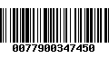 Código de Barras 0077900347450