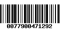Código de Barras 0077900471292
