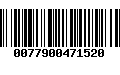 Código de Barras 0077900471520